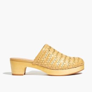 The Jordyn Clog in Woven Leather - Madewell